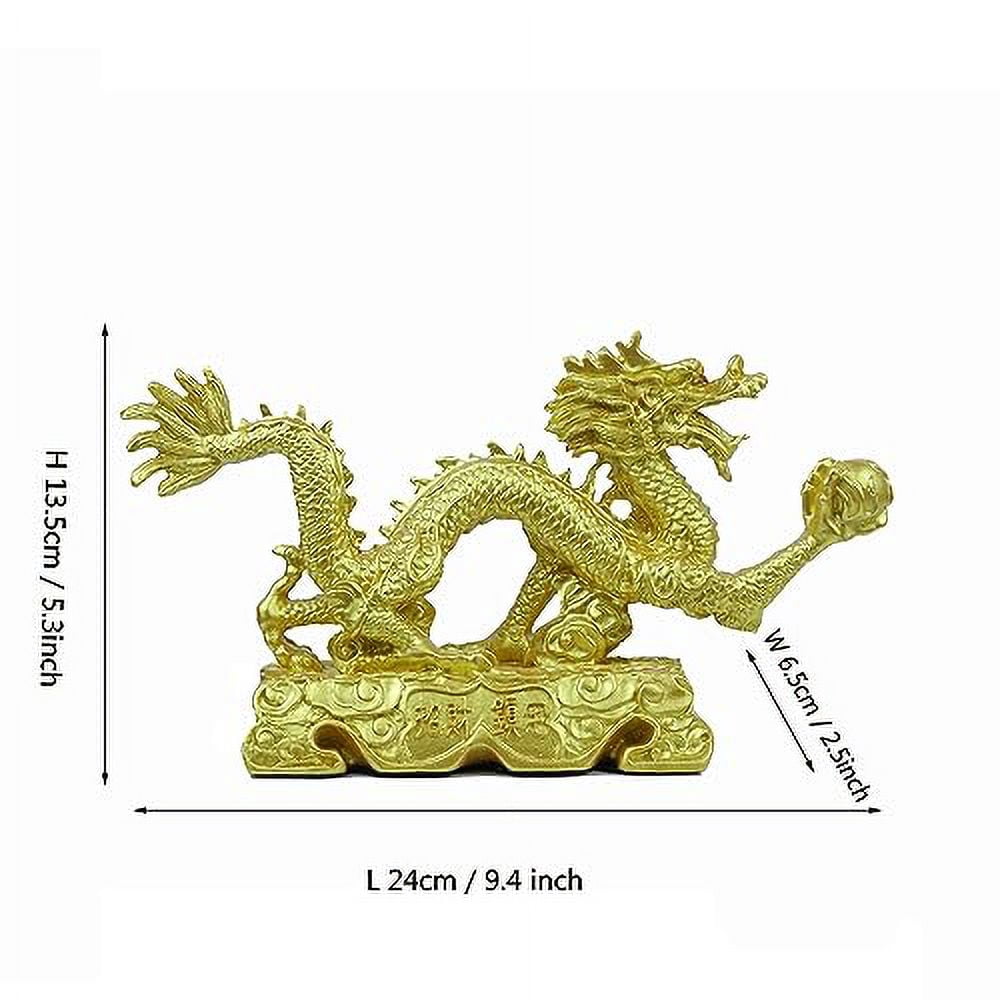 Statua Pollo In Rame Bwinka Feng Shui, Portafortuna Per Ricchezza E Successo, Decorazione Dorata Per Casa E Ufficio, 13cm