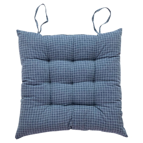 Bwiyojiz 60%Cotton,40%Linen Cushion Office Sedentary Stool Butt Pad Home Chair Soft Floor Breathable Dining, Gifts for Sister, Blue