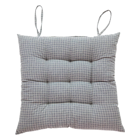Bwiyojiz 60%Cotton,40%Linen Cushion Office Sedentary Stool Butt Pad Home Chair Soft Floor Breathable Dining, Gifts for Sisters, Gray