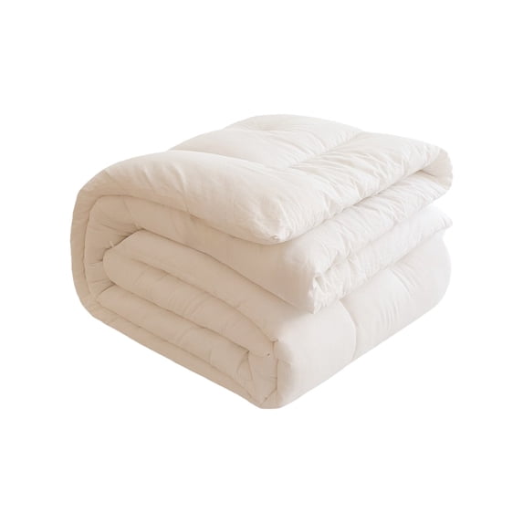Bwiyojiz 98%Cotton,2%Spandex Soft Washed Microfiber Duvet Insert Great for Summer Spring Fall Enhanced Warmth All Seasons Lightweights Yet Insulating Comforter Core, Gifts for Sister, White