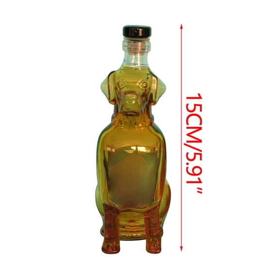 Bwiyojiz Bottles Interesting Whiskey Bottle Decanter Set Glass 125ml, Gifts for Family