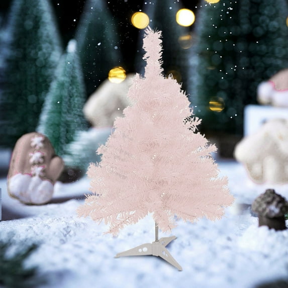 Bwiyojiz Christmas Decor, 30cm White Small Christmas Tree Set Mini Christmas Tree Decoration Tabletop Window Display Christmas Decoration Supplies, Birthday Gifts