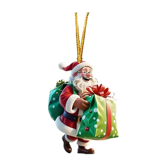 Bwiyojiz Christmas Decorations Decoration Supplies Acrylic Flat Pendant-Christmas Car Tree Hanging, Gifts for Sister