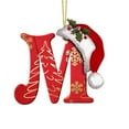 thumbnail image 1 of Bwiyojiz Christmas Decorations Decoration Supplies M 26 Letters Tree Pendant Ornaments Personalized DIY Xmas Hanging Decor, Gifts for Sisters, 1 of 5