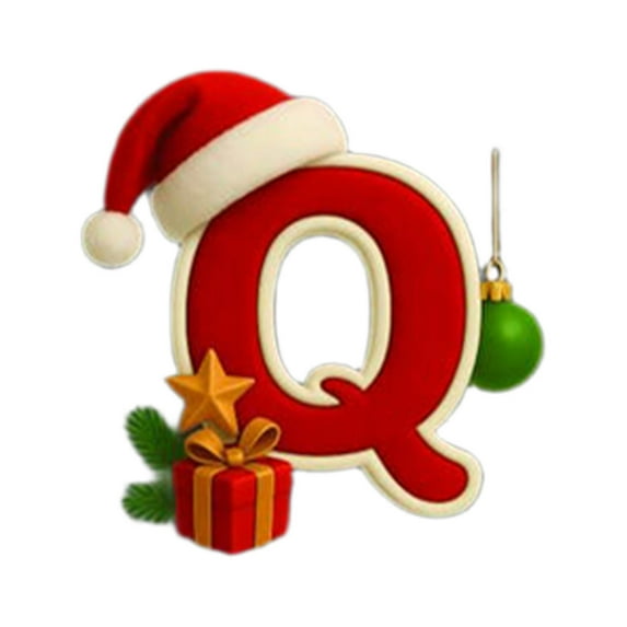 Bwiyojiz Christmas Decorations Hanging Ornaments 2D Acrylic Tree 26 Letter Pendant Decorative Gift Family Party Pendants, Gifts for Sister, Multicolor