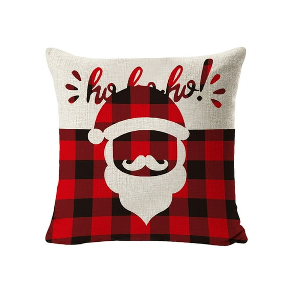 Bwiyojiz Christmas Decorations Home Decoration Linen Pillowcase 17.71x17.71in Used for Winter Holiday Pillow Cover Suitable Sofas, Gifts for Her, Multicolor
