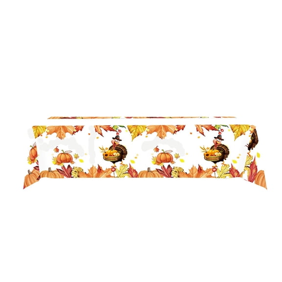 Bwiyojiz Christmas Decorations Home Decoration Paper Thanksgiving Plates Festive Fall Pumpkin and Leaves Pattern Disposable Tableware for Harvests Party, Gifts for Friend, Multicolor