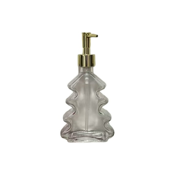 Bwiyojiz Christmas Decorations Home Decoration Tree Bottle Push Lotion Hotel Shower Gel Glass Shampoo Conditioner, Gifts for Sister, White