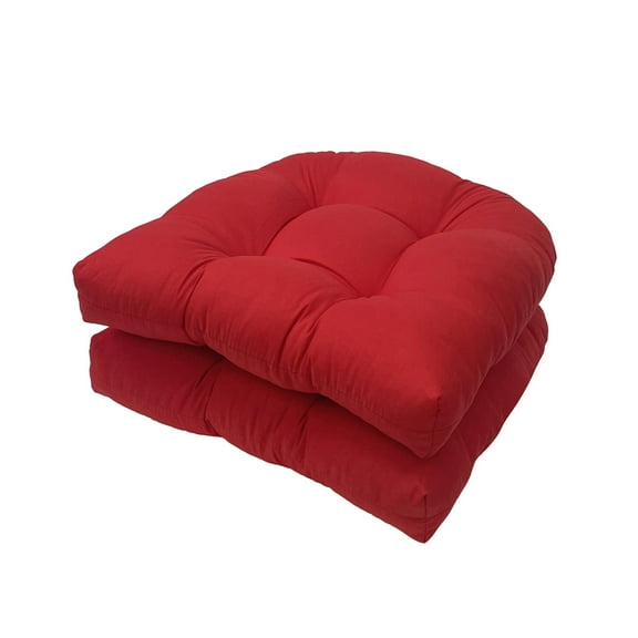Bwiyojiz Count 2pcs Cushion Garden Chair Patio Sofa Rattan Tatami, Gifts for Family, Red