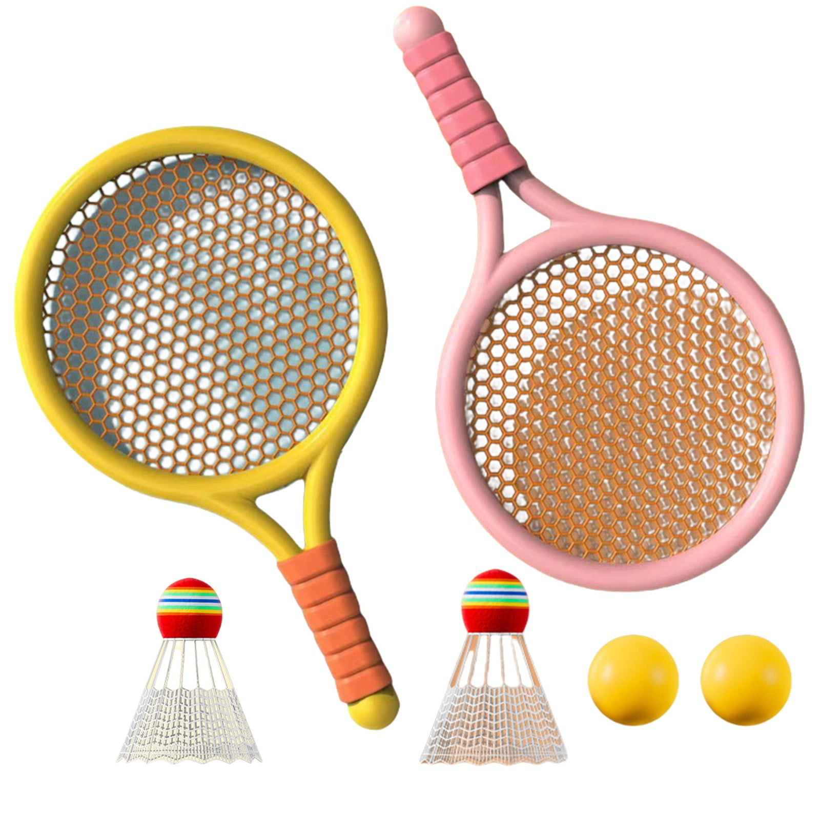 Bwiyojiz Count 2pcs Educational Toys Badminton Racket Set Double Tennis ...