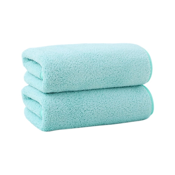 Bwiyojiz Count 2pcs Towel Bath Set Velvet Spun Highly Absorbent Soft Suitable for Bathroom Spa Gym, Gifts for Yourself, Green