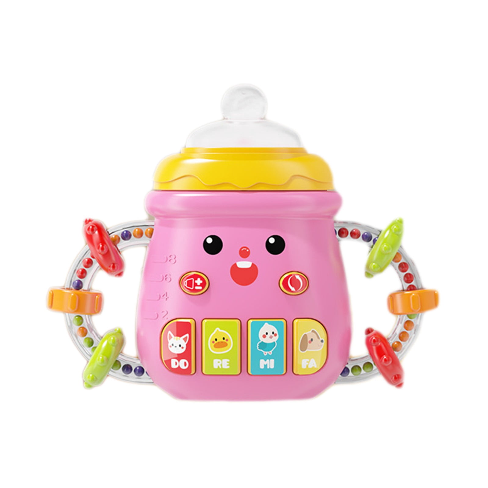 Bwiyojiz Education Toys Sensory Soothing Bottle Rattle with Light and ...
