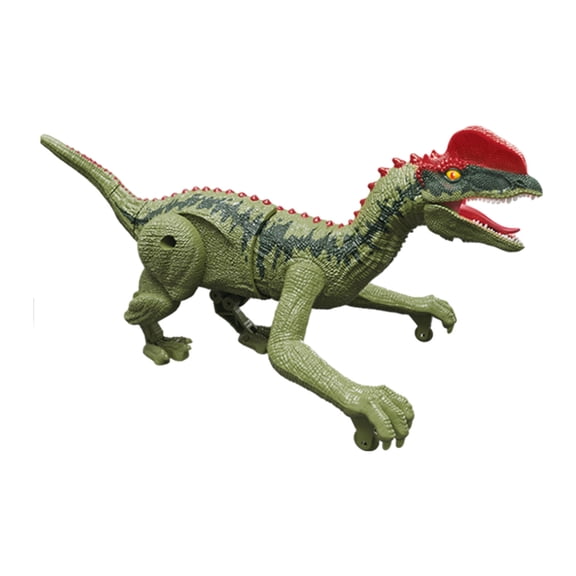 Bwiyojiz Educational Toys Remote Control Dinosaur 2.4G Five Way Simulation Sound-Light Mini Walking Robot Toy, Gifts for Daughter, Green