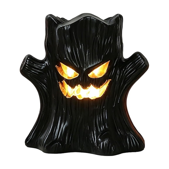 Bwiyojiz Halloween Themed Tree Demon Ornament Lamp Creating Weird Vibes During Halloween Season with Its Eerie Devise Ideal Decor for Halloween Party or Home