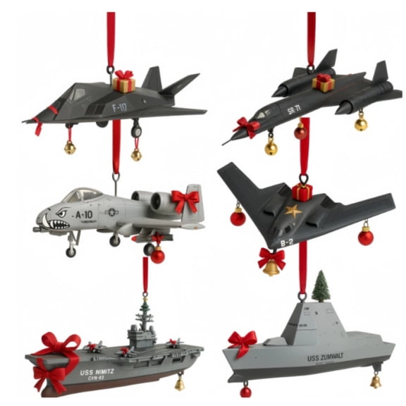 Bwiyojiz Home Decor Armed Forces Legendary Advent Calendar 2025 2D Acrylic Pendant, Christmas Gifts, Black