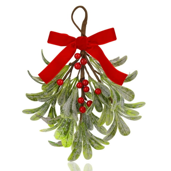 Bwiyojiz Home Decor Christmas Decorations Artificial Mistletoe Wall Hanging Fireplace Interior Decoration Tree Accessories, Gifts for Mom