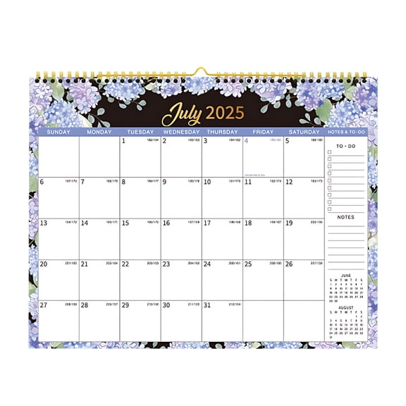 Bwiyojiz Home Decor Christmas Decorations Calendars Calendar 2026-Calendar 2025 7-month from July to December 2026 Double-bound, Gifts for Her, Purple