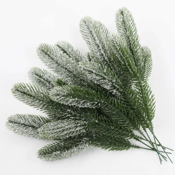 Bwiyojiz Home Decor Christmas Decorations Count 24pcs Artificial Imitation Needle False Branch Decoration Flower Arrangement Accessories, Gifts for Friend