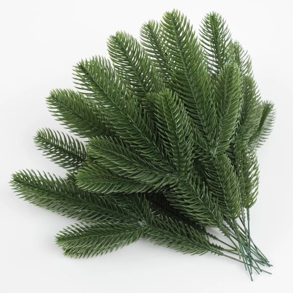 Bwiyojiz Home Decor Christmas Decorations Count 24pcs Artificial Imitation Needle False Branch Decoration Flower Arrangement Accessories, Gifts for Mom