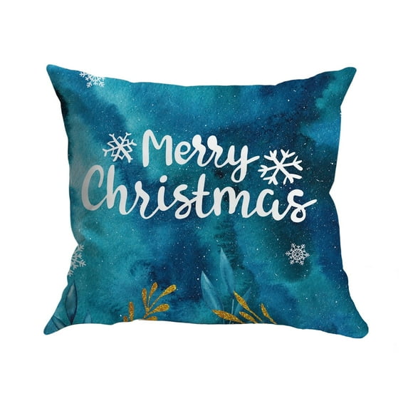 Bwiyojiz Home Decor Christmas Decorations Decoration 45x45cm Short Sofa Pillowcase Bedroom Cushion Pillow Cover without Core, Gifts for Family, Multicolor