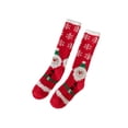 thumbnail image 1 of Bwiyojiz Home Decor Christmas Decorations Decoration Count 2pcs Corals Fleece Socks Women's Knee-High Stockings with Lining Winter Thickened Mid-Calf for Women, Gifts for Sister, Multicolor, 1 of 6