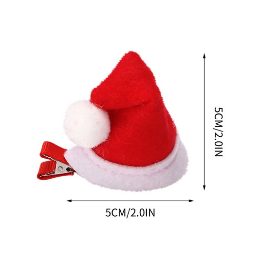 Bwiyojiz Home Decor Christmas Decorations Decoration Supplies Cotton Small Hat Hairpin Gift Red Birthday Festive Hair Accessories Headwears, Gifts for Yourself