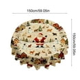 thumbnail image 1 of Bwiyojiz Home Decor Christmas Decorations Decoration Tablecloth with Santa Claus Mood for Day, Gifts for Friend, Multicolor, 1 of 6