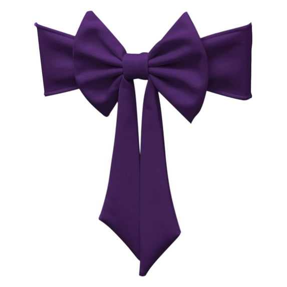 Bwiyojiz Home Decor Christmas Decorations Other Decoration Ties-free Bow Elastic Chair Back Hotel Banquet Thickened Flower Ties Cover, Gifts for Sister, Purple