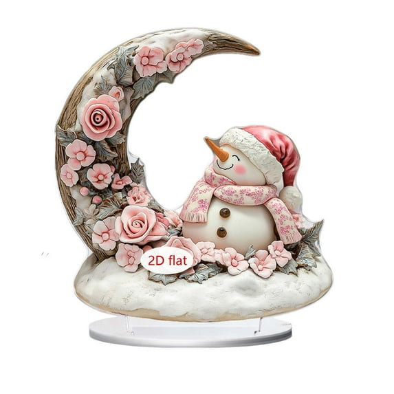 Bwiyojiz Home Decor Christmas Decorations Desktop Decorative Items-2D Acrylic Ornaments, Gifts for Her