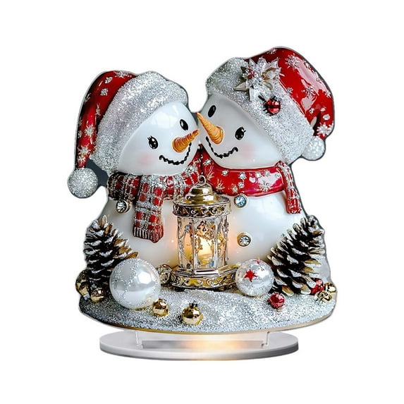Bwiyojiz Home Decor Christmas Decorations Desktop Decorative Items-2D Acrylic Ornaments, Gifts for Her