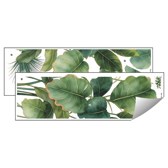 Bwiyojiz Home Decor, Tropical Green Leaves Bathroom Decoration Beautification Wall Stickers, Mom Gifts