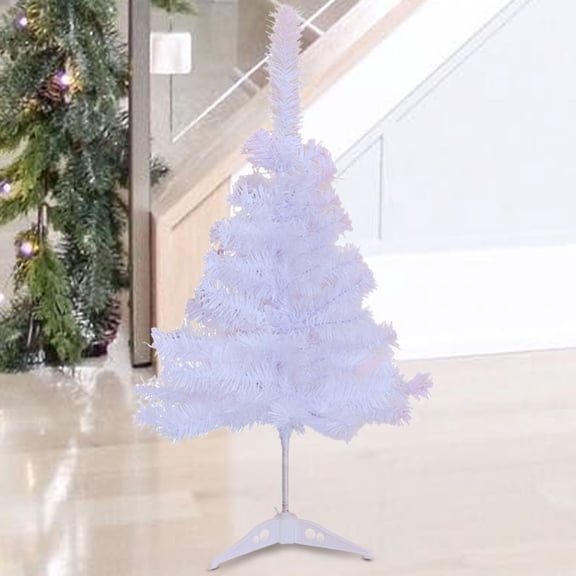 Bwiyojiz Home Decoration, 60cm White Small Christmas Tree Set Mini Christmas Tree Decoration Tabletop Window Display Christmas Decoration Supplies, Birthday Gifts