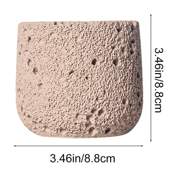 Bwiyojiz Home Decoration Candlestick Concrete Space Texture Scented Candle Cup DIY Empty Diffuser Flameless Aroma Container Decor Gift Consummate for Family Friend, Gifts for Sister