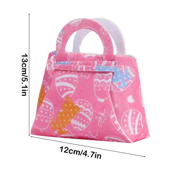 Bwiyojiz Home Decoration Holiday Products Cloth Saving Textile Storage Containers with Lids Easter Basket Bunny Green Cute Bag Foldable Ears Tote Bags for, Gifts for Women, Multicolor