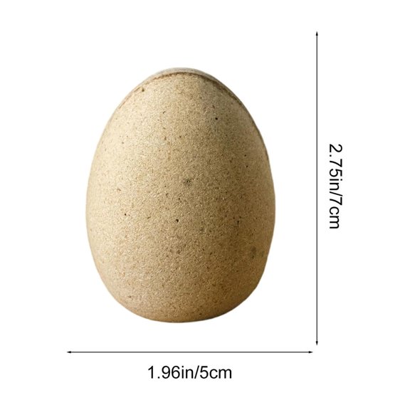 Bwiyojiz Home Decoration Holiday Products Unfinished Wooden Easter Egg Crafts Natural Wood Blank Painting Tabletop Desk Rural Decor, Gifts for Women, Yellow