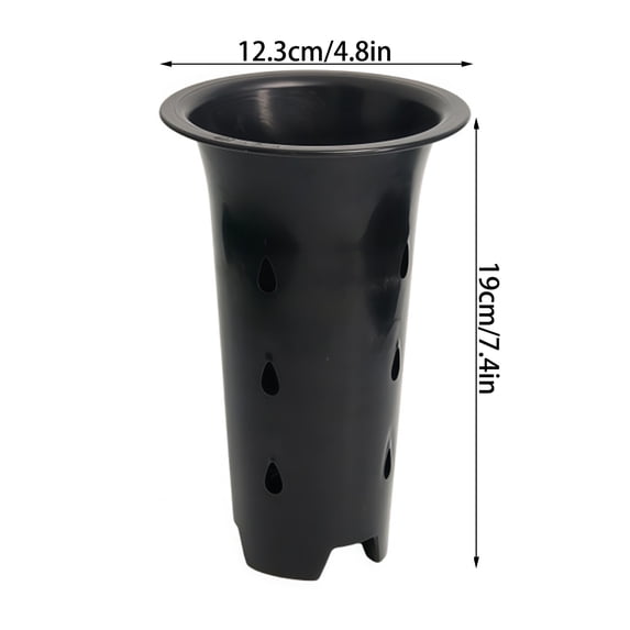 Bwiyojiz Home Decoration Ornaments Orchid Pot with Auto Watering Plastic Planter, Gifts for Yourself, Black