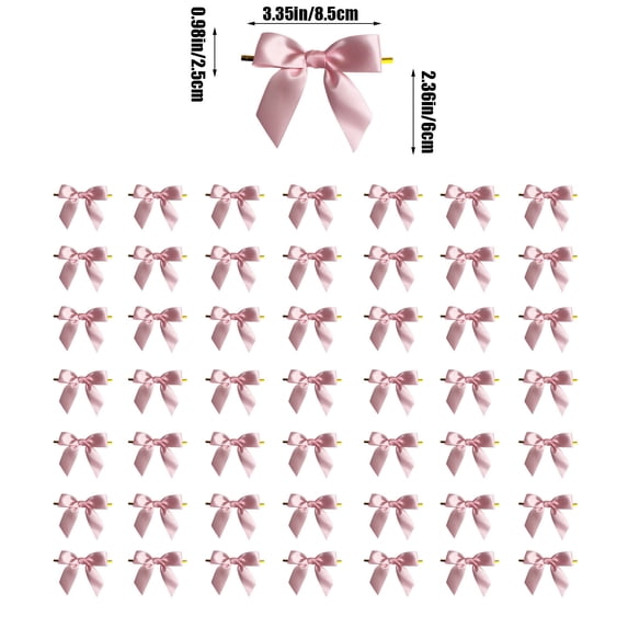 Bwiyojiz Home Decoration Other Count 50pcs Baking Cake Packaging Sealing Bow Ribbon Gift Multi Color Hand Typed Decorative Webbing, Gifts for Her