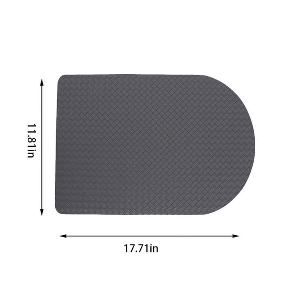 Bwiyojiz Home Decoration Other Leather Placemat Solid Colour Faux Placemats Coffee Mats Kitchen Table Easy to Clean, Gifts for Sister, Gray