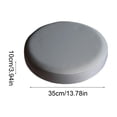 thumbnail image 1 of Bwiyojiz Home Decoration Other Stool Covers Round Waterproof Leather Bar Seat Cover with Elastic Bands Sturdy Chair, Gifts for Yourself, Gray, 1 of 6