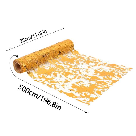 Bwiyojiz Home Decoration Other Table Runner Glitter Metal Mesh Roll Decor for Weddings Birthday Parties Christmas, Gifts for Yourelf, Gold