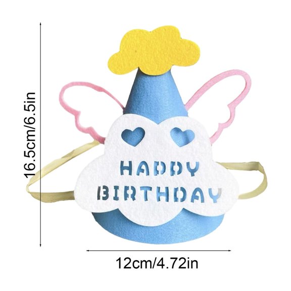 Bwiyojiz Home Decoration Party Supplies Cloth Blanket Fabric Candles Pentagram Clouds Birthday Hat Adult, Gifts for Friend, Blue