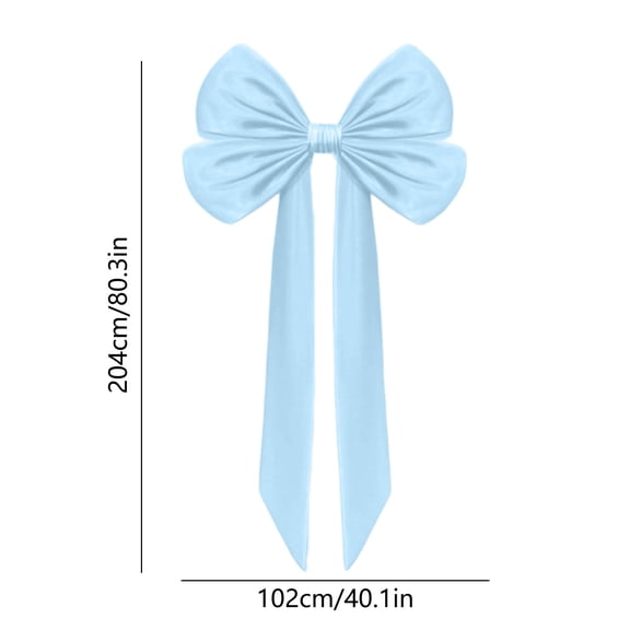 Bwiyojiz Home Decoration Party Supplies Oversized Bow Christmas Tree Toppers Holiday Wedding Indoor Outdoor, Gifts for Women, Blue