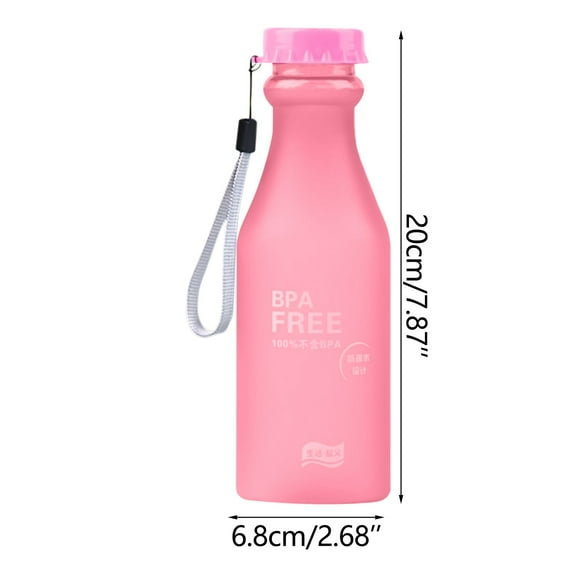 Bwiyojiz Home, Garden & Tools Dining Entertaining Kitchen 550ml Bottle Plastic Cup Transparent Matte Portable Not Easy to Break Water Outdoor Sports Travel Leak-proof, Gifts for Sister