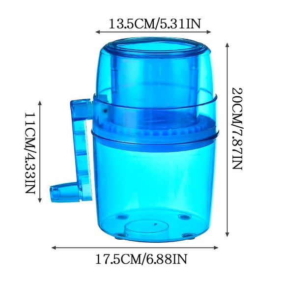 Bwiyojiz Home, Garden & Tools Dining Entertaining Kitchen Manual Household Small Smoothie Machine Hail Blasting Ice Breaker, Gifts for Yourself, Blue