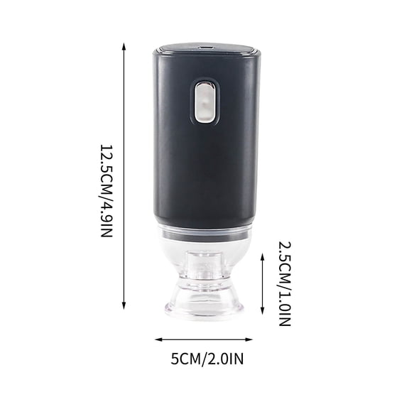 Bwiyojiz Home, Garden & Tools Dining Entertaining Kitchen Vacuum Sealer Packaging Food Compression Bag Special Pump Handheld Household USB, Gifts for Women, Black