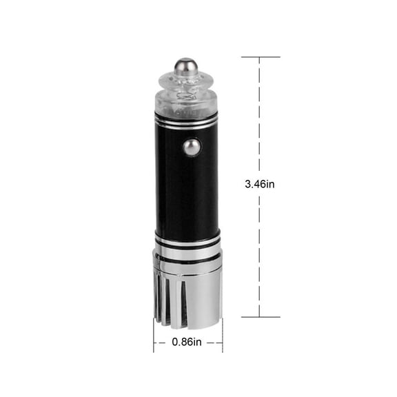 Bwiyojiz Home, Garden & Tools Gadgets Kitchen Dining 0.87x3.46" Car Purifier Ionizers Elimination Bad Odor Pet Smell Fumes Pollens Deodorizer, Gifts for Sisters, Black