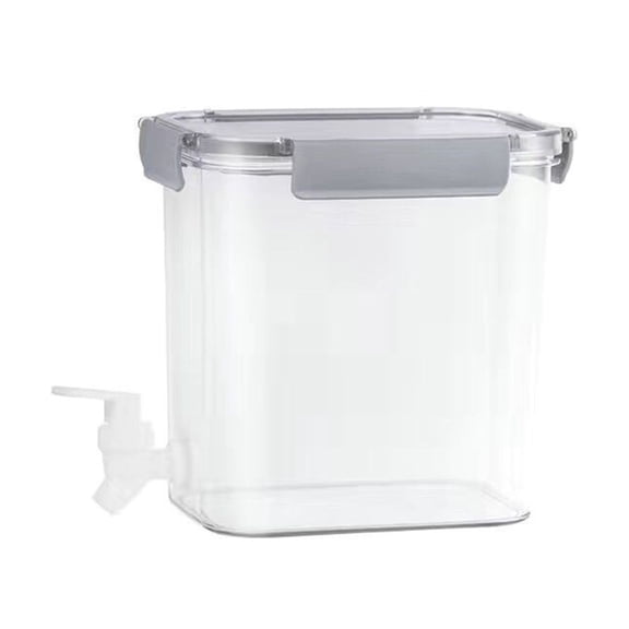Bwiyojiz Home, Garden & Tools Gadgets Kitchen Dining 8.07x5.70x7.68" Cold Kettle, Refrigerator Fruit Teapot Lemonade Drink Containers for Home Party Bar Wedding, 3.5L, Gifts for Family, Gray