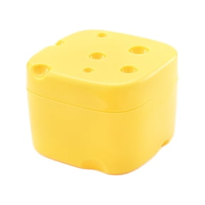 Bwiyojiz Home, Garden & Tools Gadgets Kitchen Dining Cheese Organiser Food Storage Box Fruit Vegetable Dispenser Refrigerator Sealing Sealed Fresh Kitchenware, Gifts for Her, Yellow