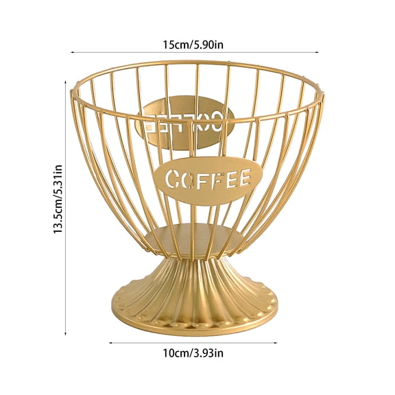 Bwiyojiz Home, Garden & Tools Gadgets Kitchen Dining Coffee Pod Holders Large Capacity Cup and Organizer Capsule Storage, Gifts for Friend, Gold