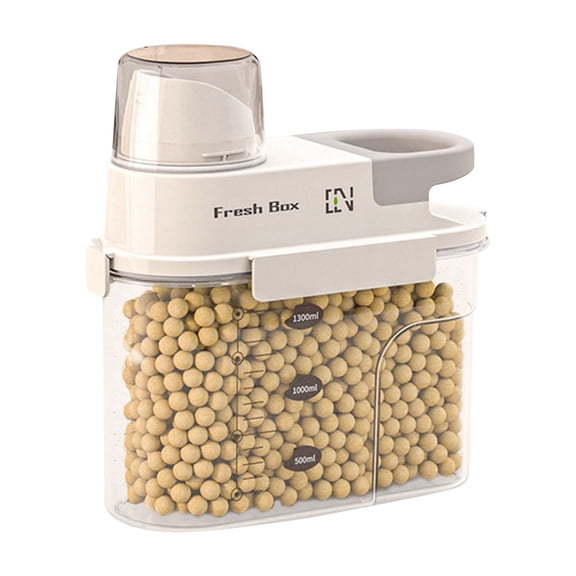 Bwiyojiz Home, Garden & Tools Gadgets Kitchen Dining Color Blocked Grain Container Storage Box for Miscellaneous Grains Household Sealed -proof Food Grade, Gifts for Yourself, Clear